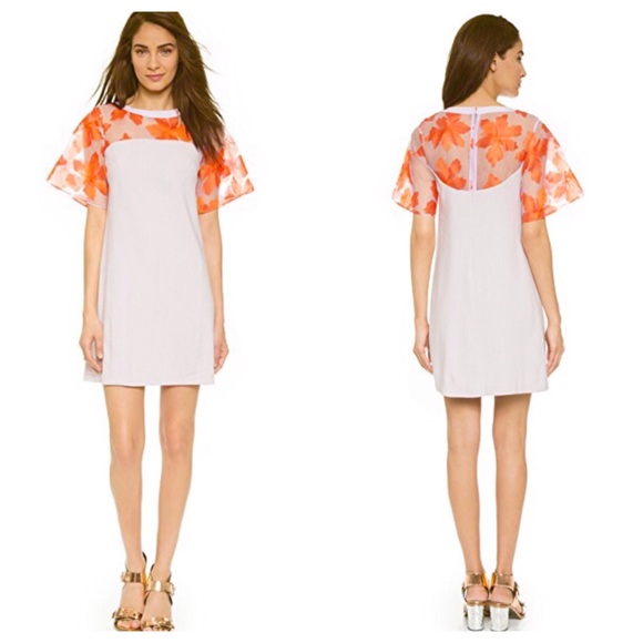 Rebecca Taylor Dresses & Skirts - Rebecca Taylor Floral Organza Silk Linen Dress